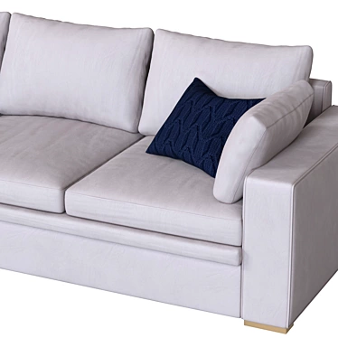 Elegant Flami Sofa: Origami Interior 3D model image 1 