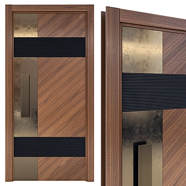 Exquisite Entrance: Luxury Door 3D model image 1 