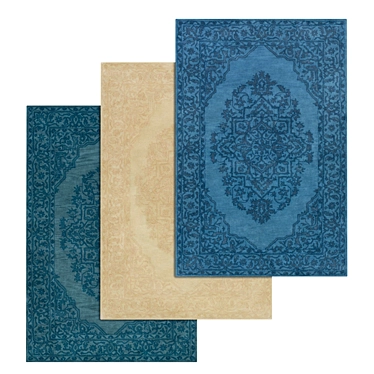 Luxurious Carpet Set | High-Quality Textures 3D model image 1 