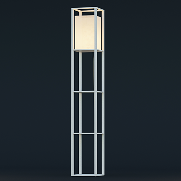 Modern Wood Floor Lamp - German Design 3D model image 1 