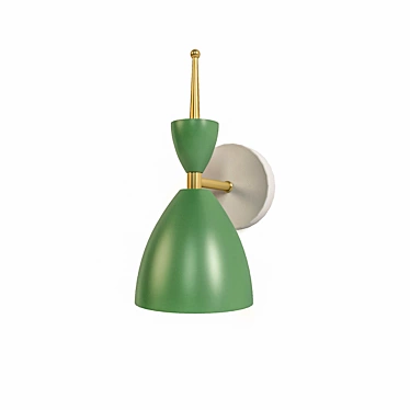 Green Hourglass Wall Lamp 3D model image 1 