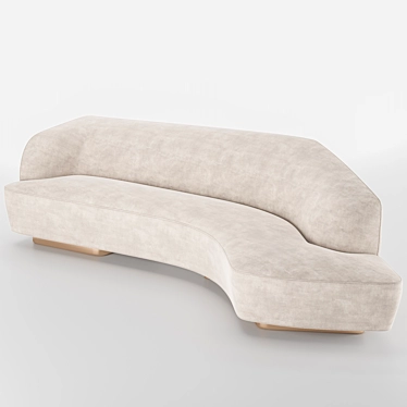 Vladimir Kagan Korduda Sofa 3D model image 1 