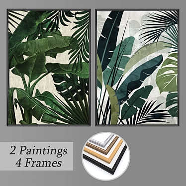 Multiframe Wall Art Set 3D model image 1 