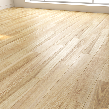 Sherwood Honey Parquet: Multi-Texture Flooring 3D model image 1 