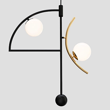 Helio III: Stylish Suspended Light 3D model image 1 