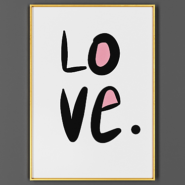 Elegant Photo Frame 00044-56 3D model image 1 