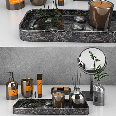 Luxury Bathroom Set: High-Res Textures, V-Ray 3D model image 1 