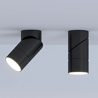 Sleek LED Spotlight: Spotlight_3 3D model image 1 