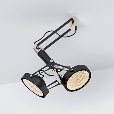 Nomad LED Adjustable Spotlight 3D model image 1 