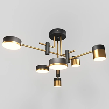 Modern Black Metal Pendant Light - Signal 40.6038 3D model image 1 