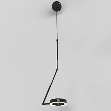 Credo Black 3320: Sleek Loft Style Pendant Light 3D model image 1 