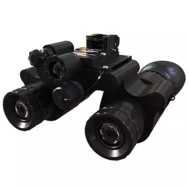 Sleek Night Vision Goggles 3D model image 1 