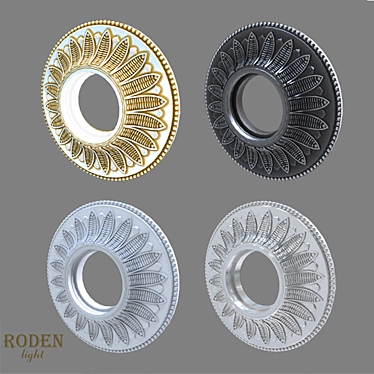 RODEN-light RD-020: Sleek Built-in Plaster Lamp 3D model image 1 