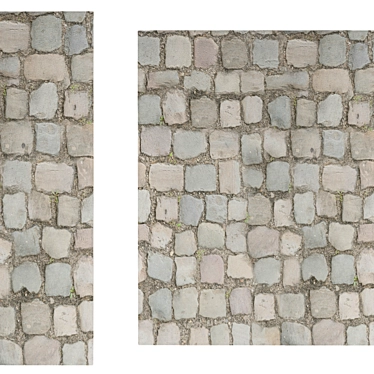 Rustic Cobblestone Flooring 3D model image 1 