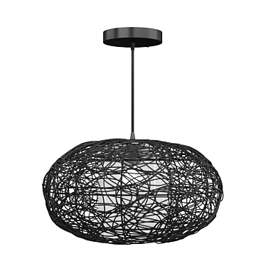 Rattan Accento Lighting 3D model image 1 