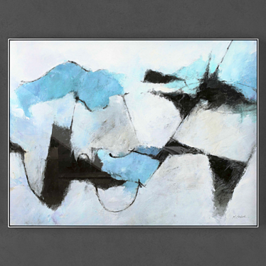 Modern Art Collection: 1 Frame Set 3D model image 1 