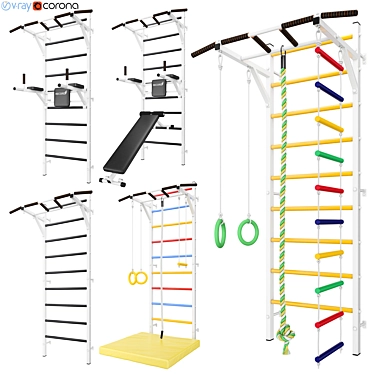 Versatile Monolith Wall Bars 3D model image 1 