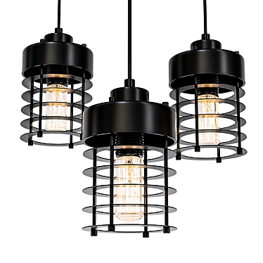 Iron Switch Pendant Lights 3D model image 1 