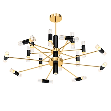 Modern Horn-shaped Pendant Chandelier 3D model image 1 