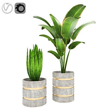 Lush Greenery: Plants_01 3D model image 1 