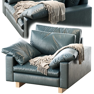 Harmony Oversized Upholstered Chair 3D model image 1 