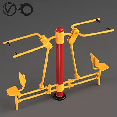 Dynamic Fun Zone Amusement Set 3D model image 1 