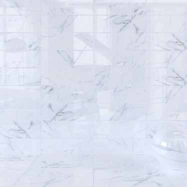 Borghini Bianco Marble Wall Tiles 3D model image 1 
