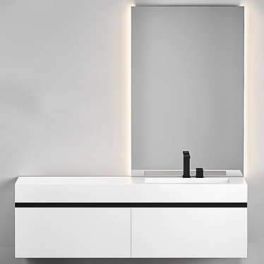 Birex Sidero 4-D Compact Vanity 3D model image 1 