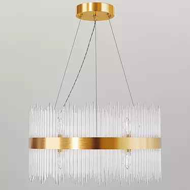 Elegant Glass Chandelier: 62GDW-901-600 3D model image 1 