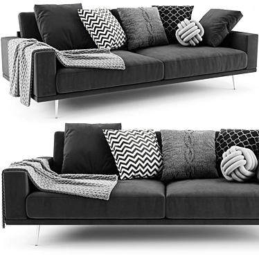 BoConcept Carlton Sofa: Sleek & Stylish Design 3D model image 1 