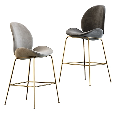 Elegant Astor Barstool: Sleek Design 3D model image 1 