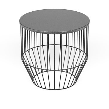 BoConcept WIRE - Versatile Coffee and Side Table (40cm Diameter, 39cm Height) 3D model image 1 