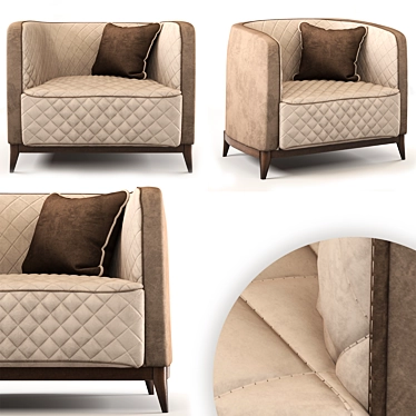 Mobilidea Armchair: Modern Elegance 3D model image 1 