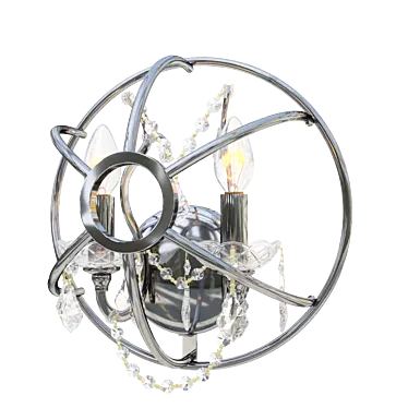 Lofty Glam Crystal Chandelier 3D model image 1 