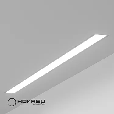 HOKASU 3525 IN: Sleek Recessed Linear Luminaire 3D model image 1 