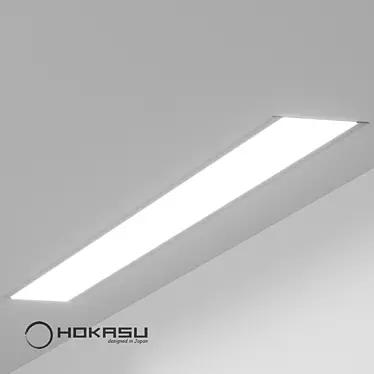 HOKASU 75/35 IN: Recessed Linear Luminaire 3D model image 1 