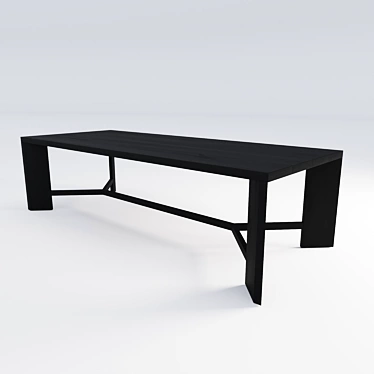 Poliform ZEUS Dining Table 3D model image 1 