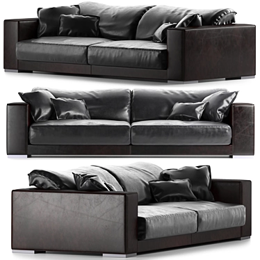 Elegant Budapest Sofa for Luxurious Living 3D model image 1 