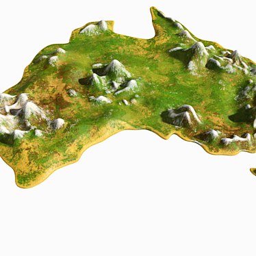 Australia 3D Model Kit | High-Res Visualization 3D model image 1 