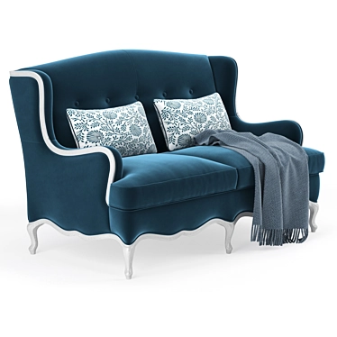 Elegant Tosconova Lauren Sofa 3D model image 1 