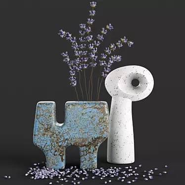 Elegant Teiko and Tulu Vases 3D model image 1 