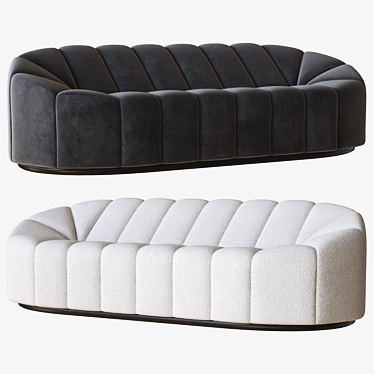 Alpha Club Sofa by Pierre Paulin 3D model image 1 