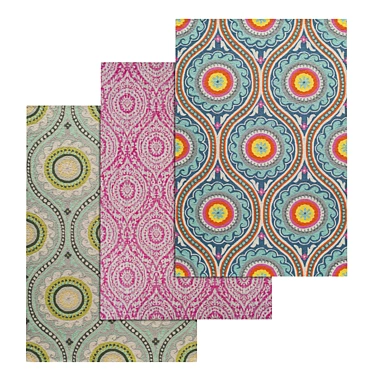 Premium Carpet Set: High-Quality Textures for Close-Ups & Wide Shots 3D model image 1 
