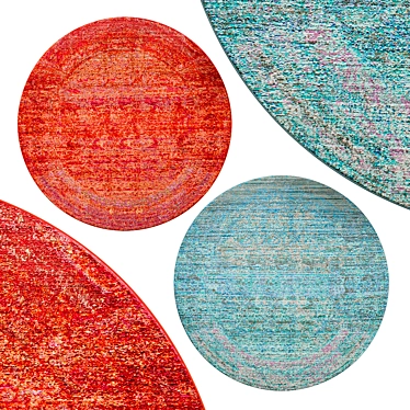 Elegant Round Rugs | No. 046 3D model image 1 