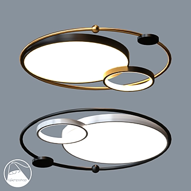 Platinum Chandelier: Chic and Elegant 3D model image 1 