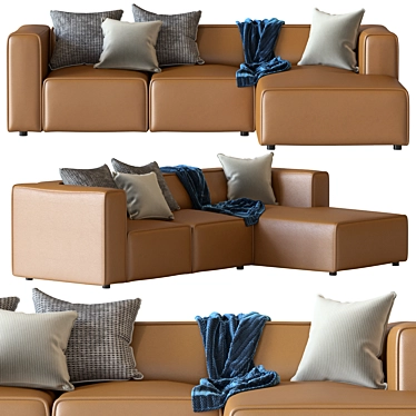 Modern Boconcept-Carmo Motion Sofa with Resting Unit 3D model image 1 