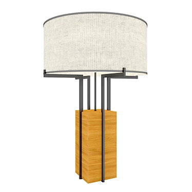 Elegant Minimalist Table Lamp 3D model image 1 