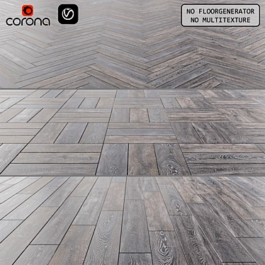 Versatile Laminate Flooring - 3 Layouts - Various Sizes 3D model image 1 
