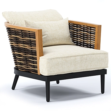 Modern Marty Chair: Sleek Design, Superior Comfort 3D model image 1 