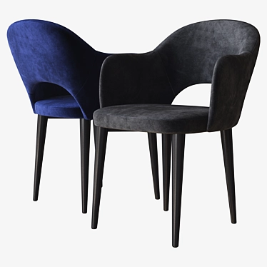 Sleek Martin Chair: Deep House Design 3D model image 1 